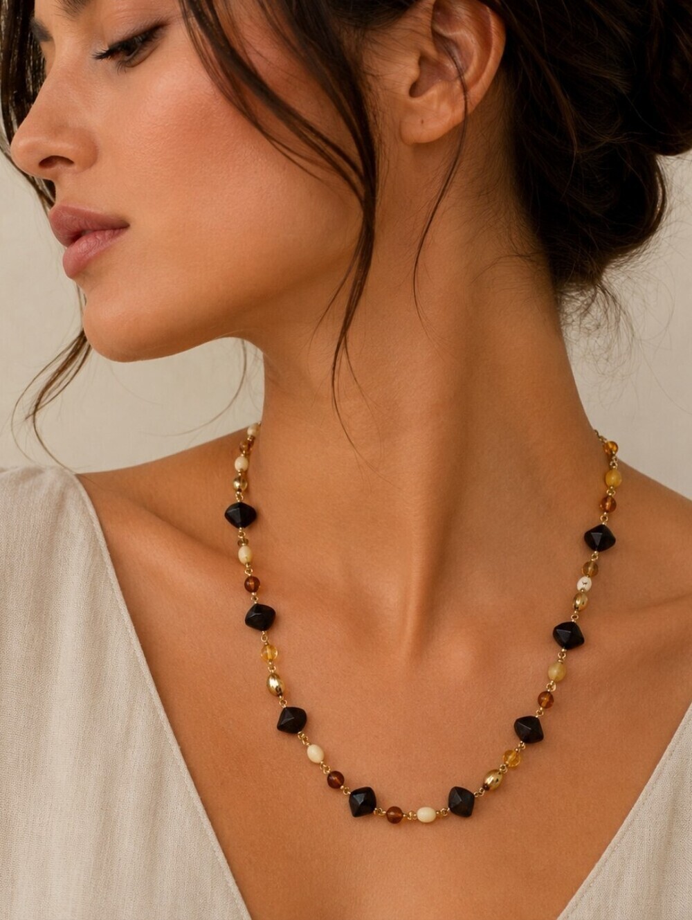 WORTHINGTON Chain Beaded Necklace